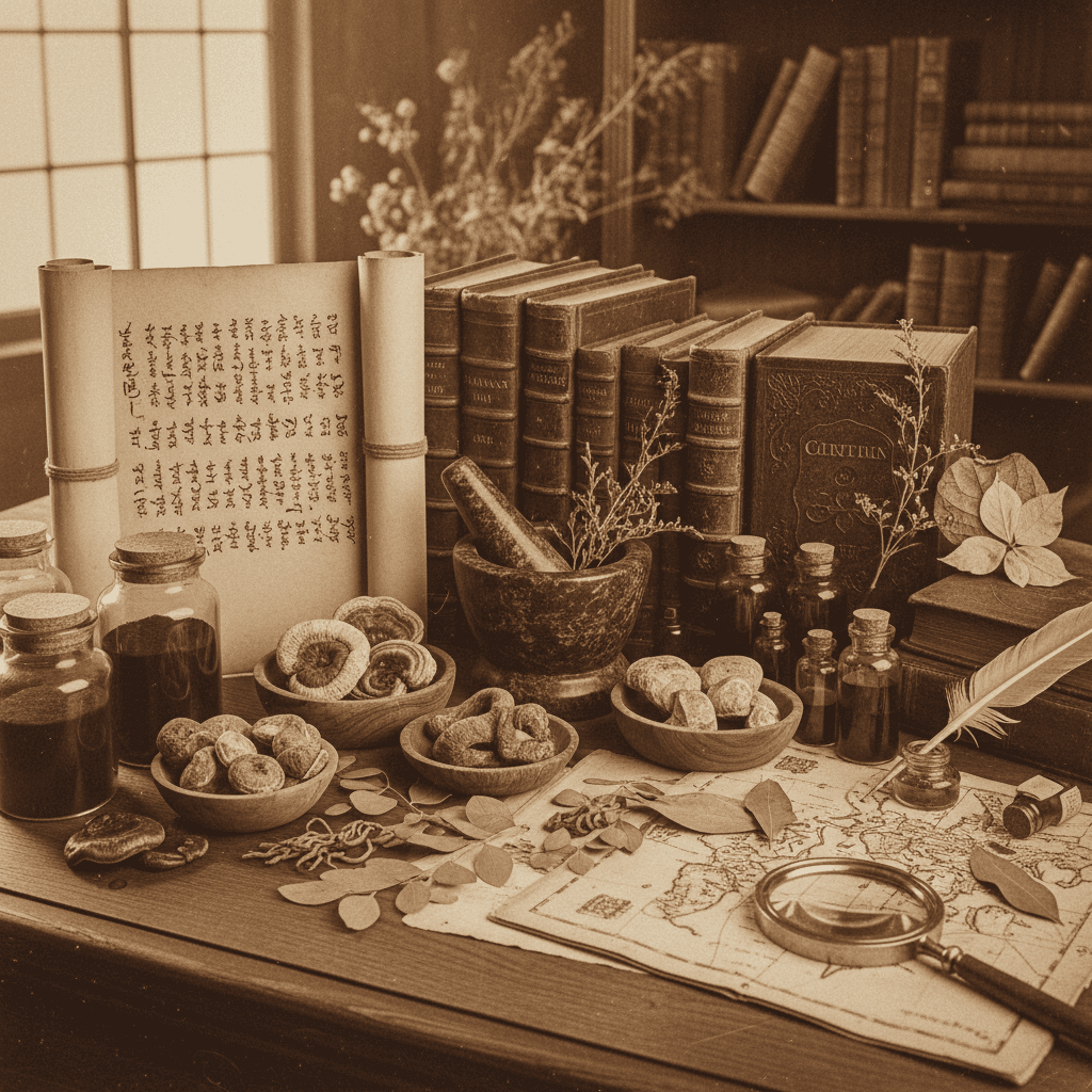 History of Medicinal Mushrooms - Ancient manuscripts and fungi