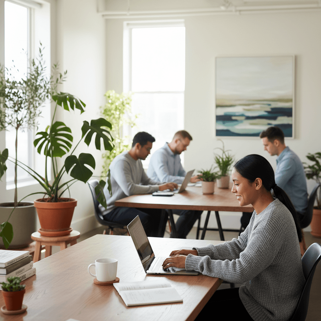 Mushroom Coffee for Focus and Productivity - Professional workspace