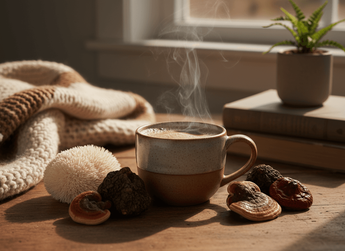 Mushroom Coffee During Pregnancy - Gentle nurturing atmosphere