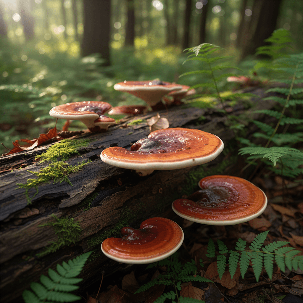 Reishi Mushroom for Sleep and Stress - Beautiful red-brown Reishi