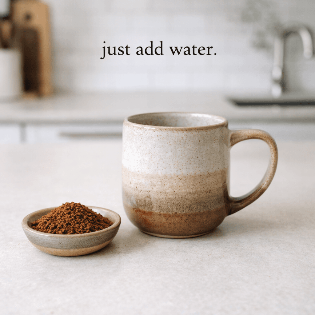 Shyne mushroom coffee - just add water to enjoy