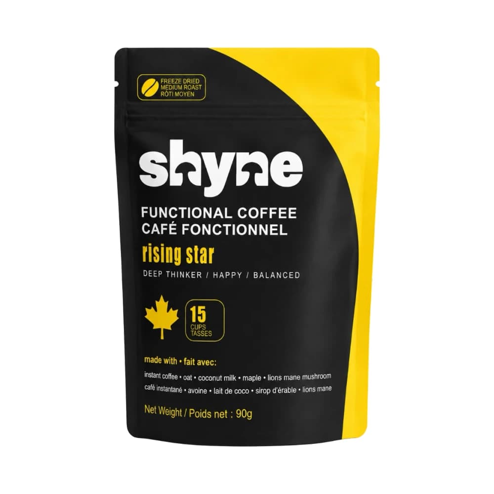 Shyne Rising Star lion's mane mushroom coffee pack — 15 cups