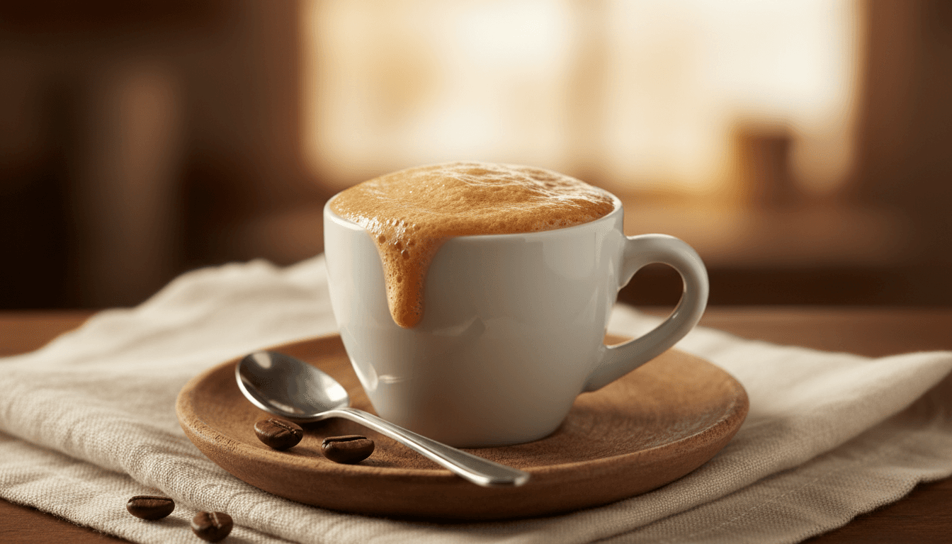 Cuban coffee with espumita foam