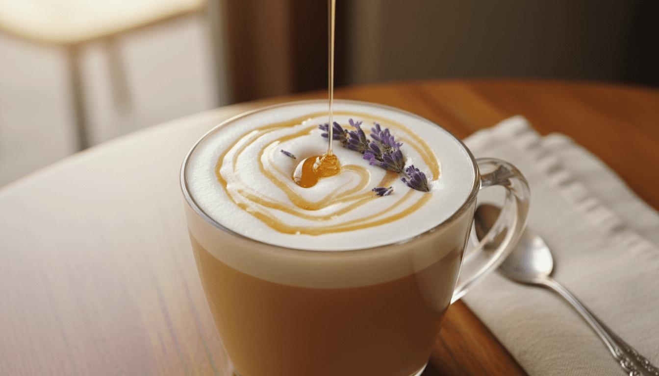 Honey lavender latte