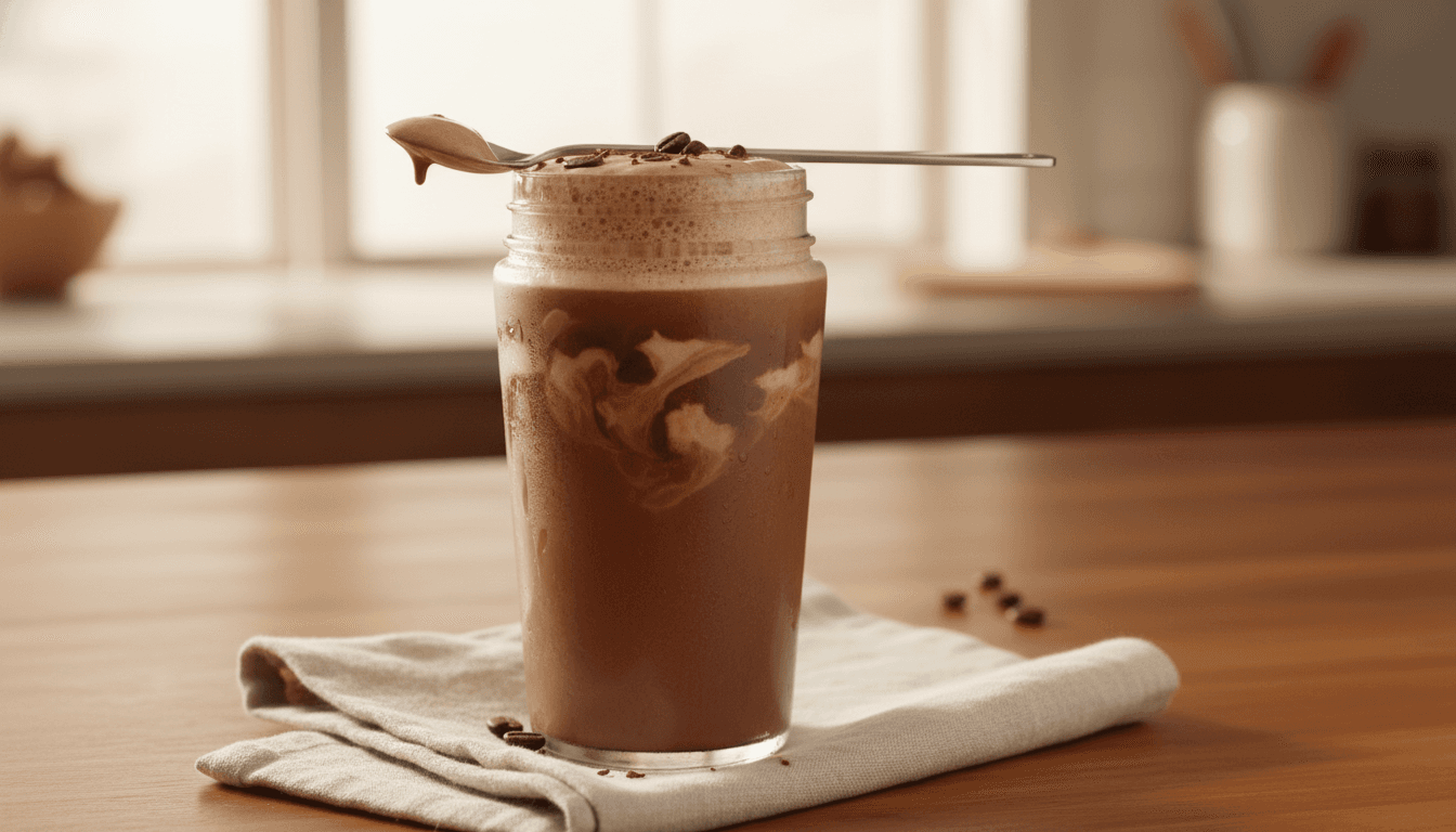 Chocolate protein coffee shake
