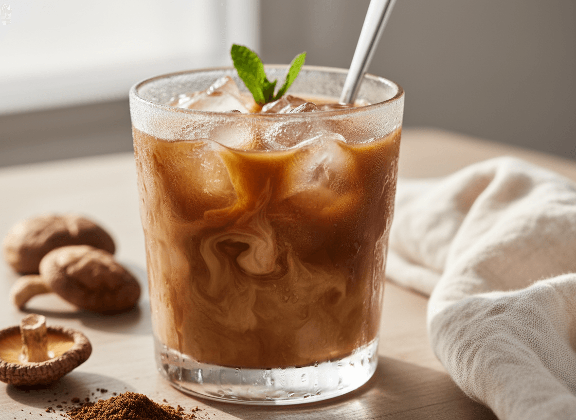 How to Make Iced Mushroom Coffee at Home