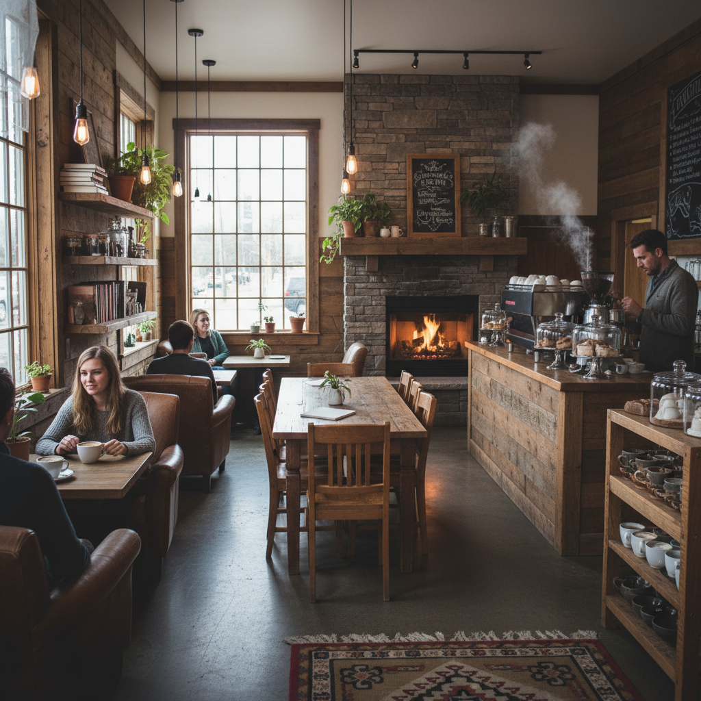 Local Canadian cafe serving mushroom coffee