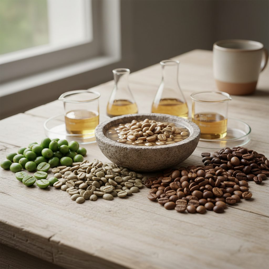 The decaffeination process for mushroom coffee