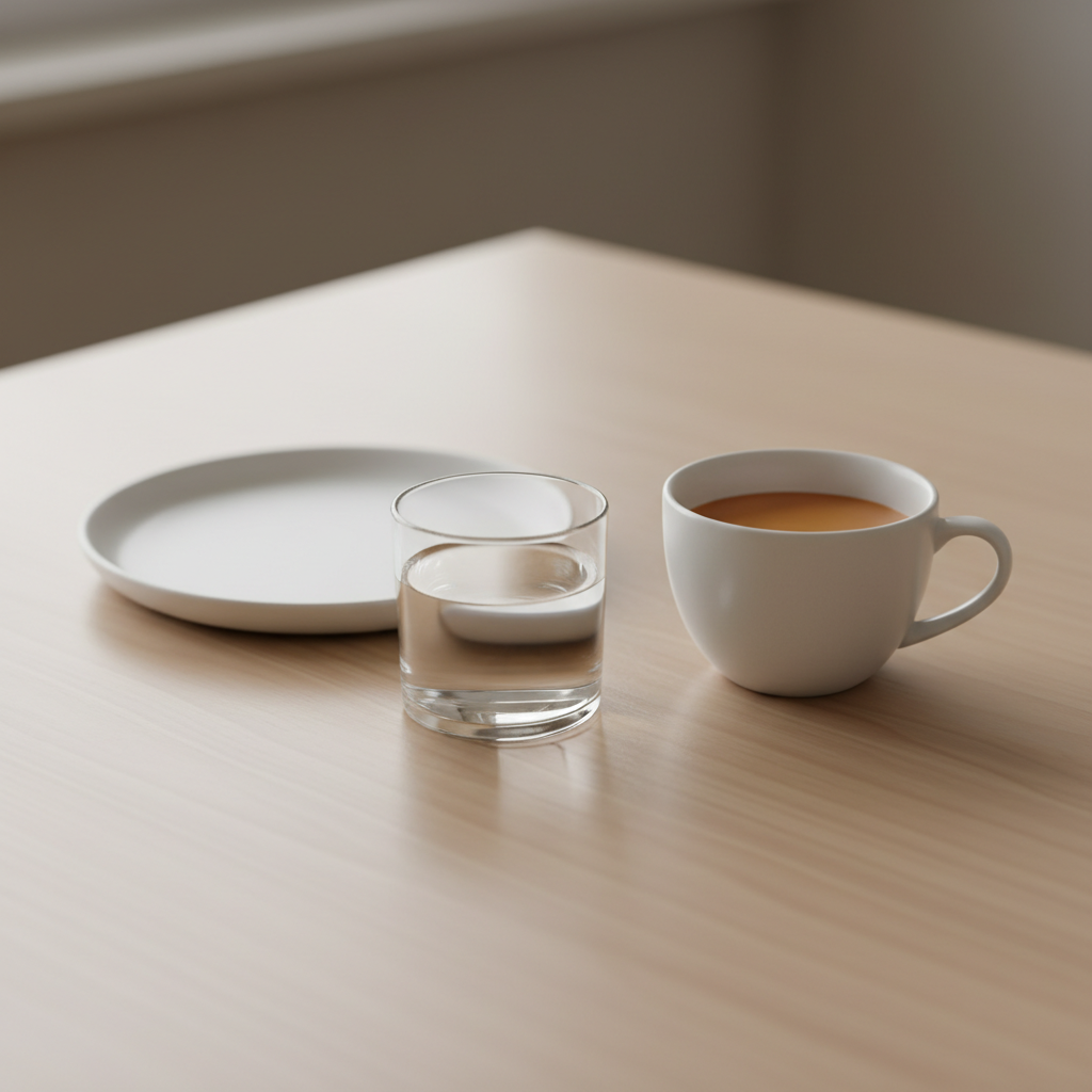 Fasting window with black coffee