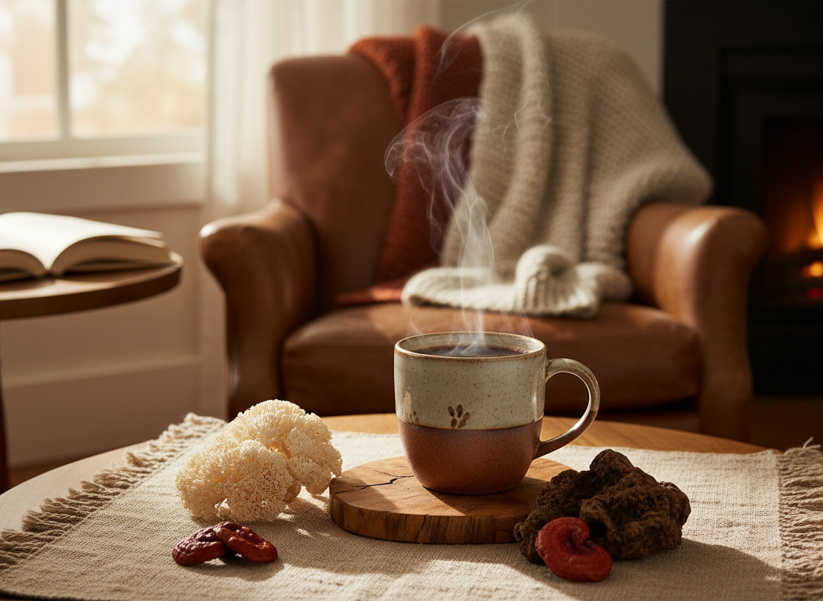 Shyne mushroom coffee product