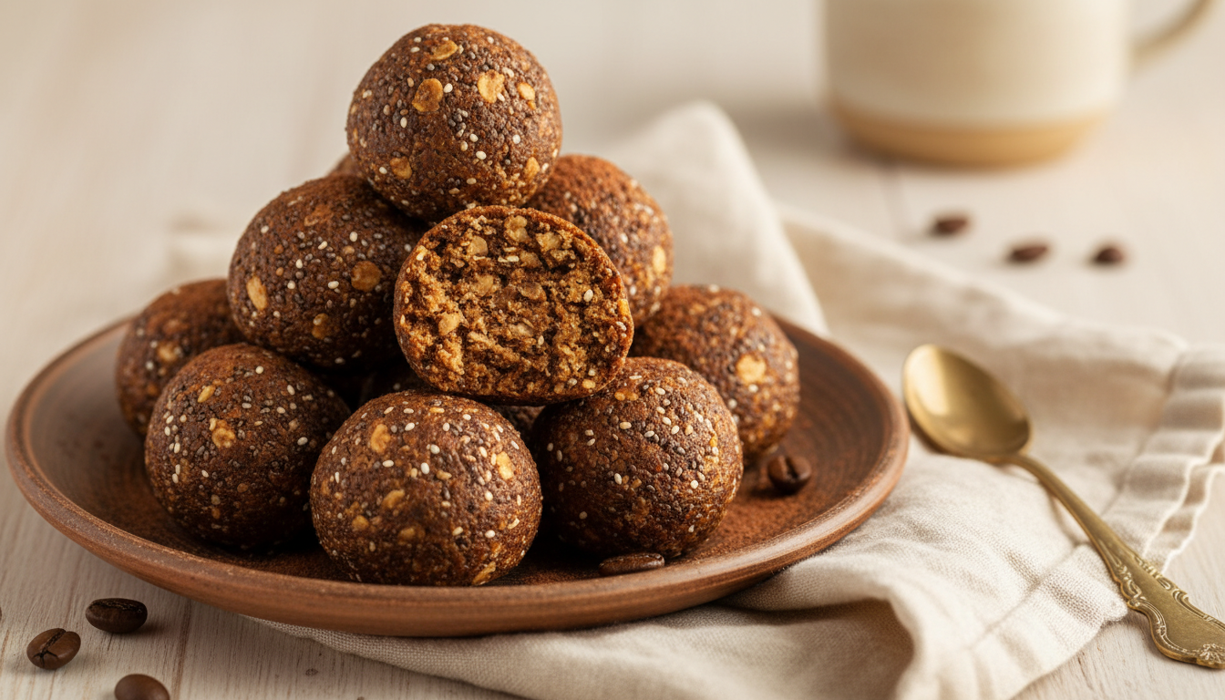 No-Bake Coffee Energy Balls | Shyne Coffee Recipes