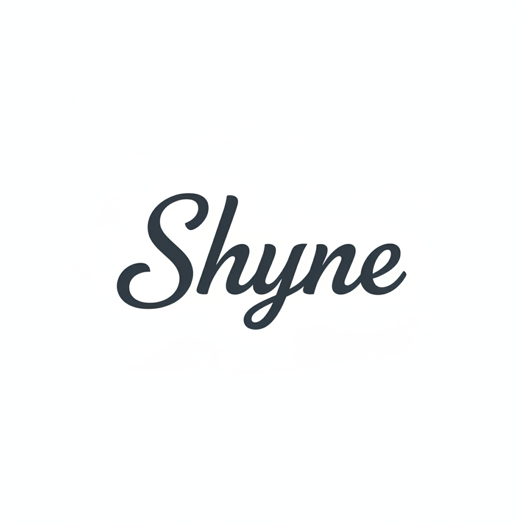 SHYNE wordmark concept