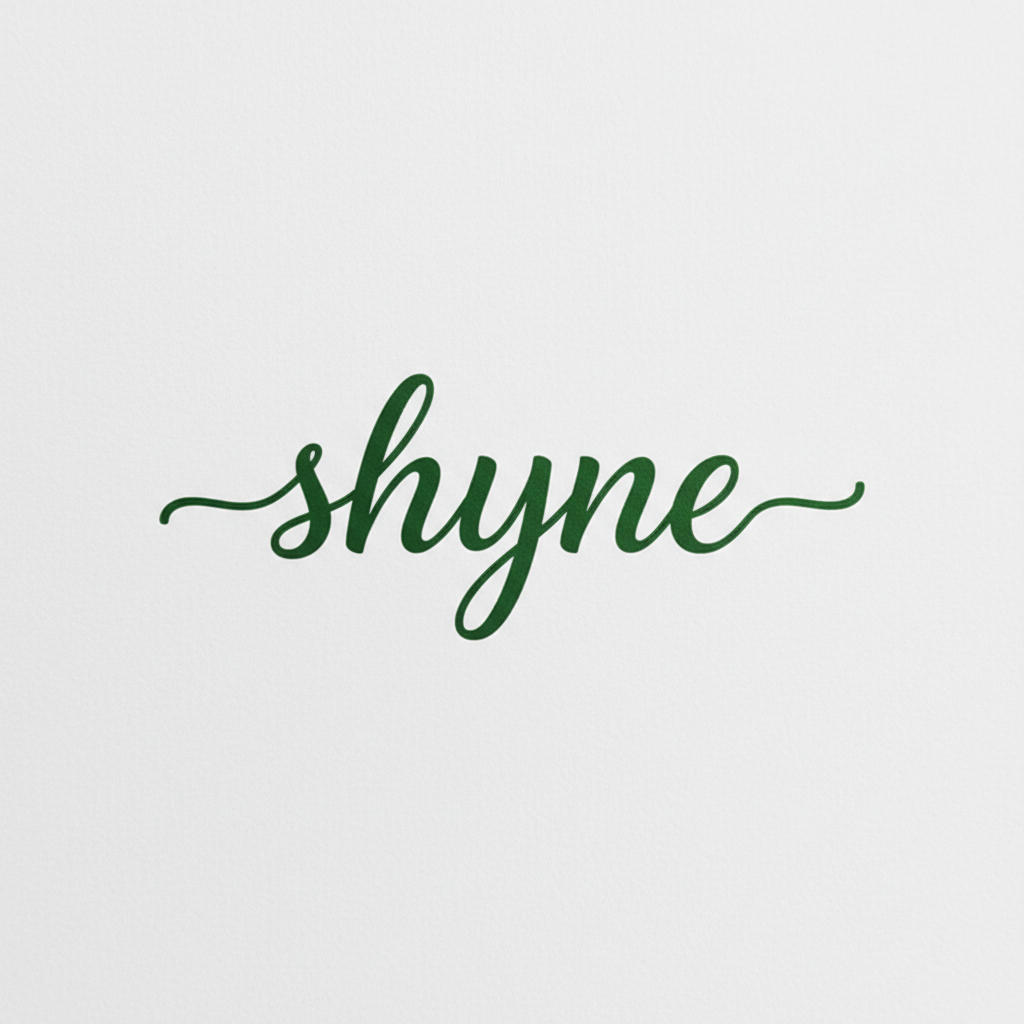 SHYNE wordmark concept