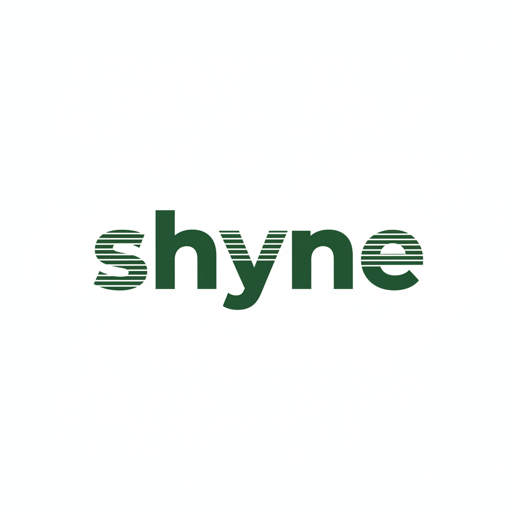 SHYNE wordmark concept
