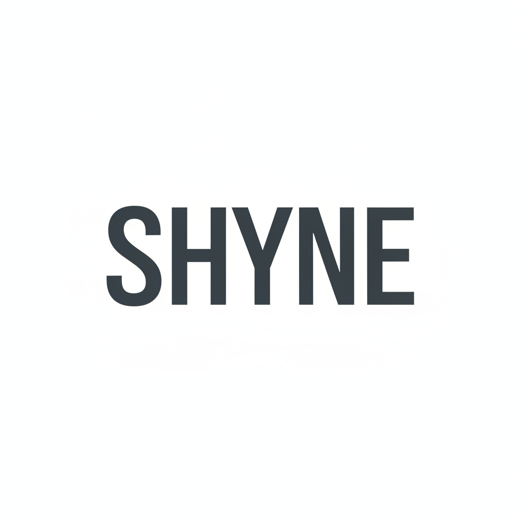 SHYNE wordmark concept