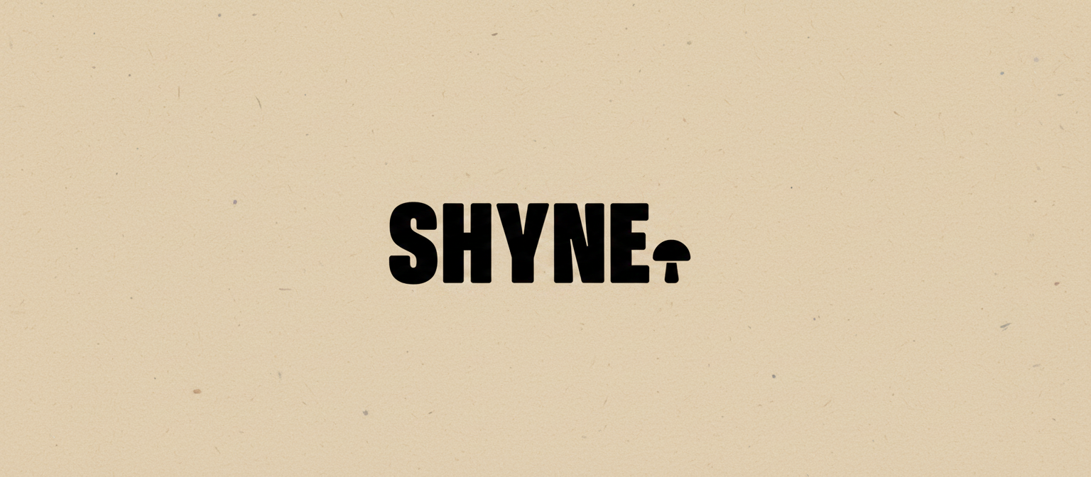 SHYNE wordmark concept
